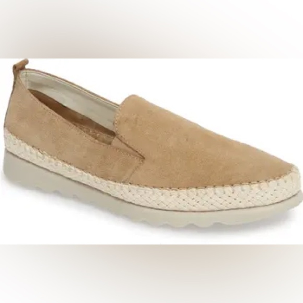 The Flexx Women’s Chappie Slip-On Tan Suede Espadrille Sneakers Size 9 US